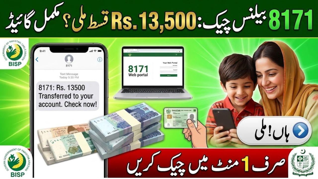 8171 Web Portal Balance Check by CNIC
